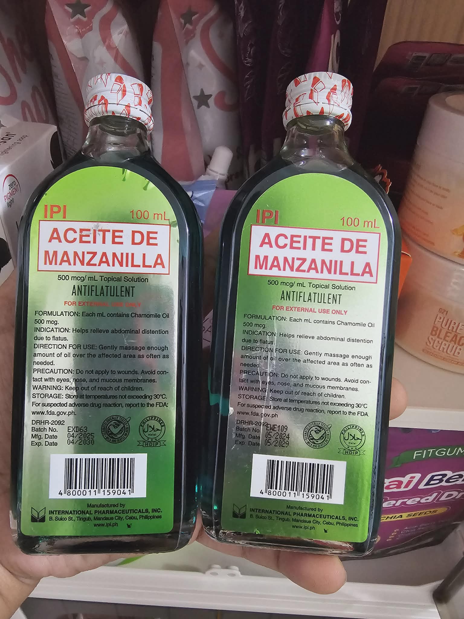 Aceite de manzanilla