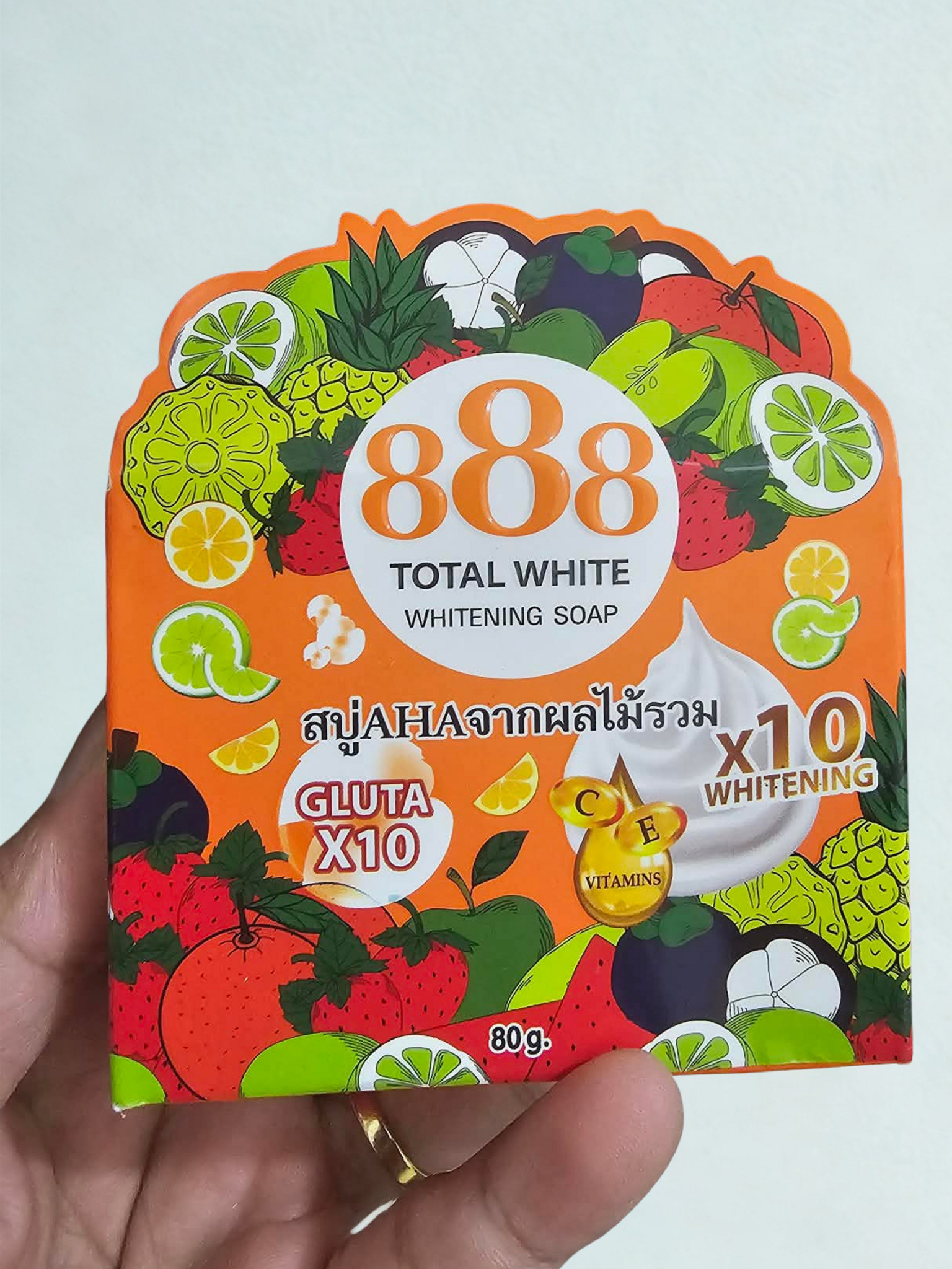 888 Total White Whitening Soap