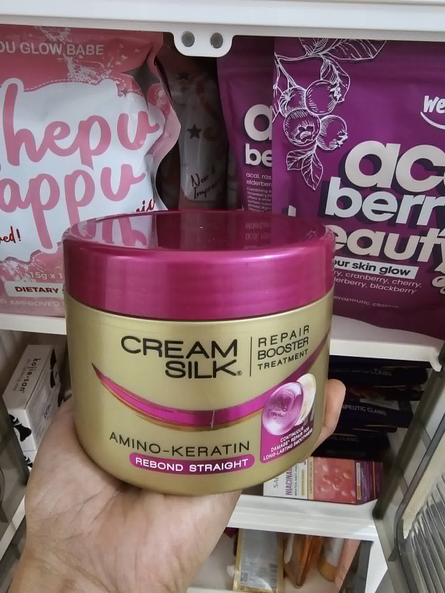Cream Silk Rebond Straight